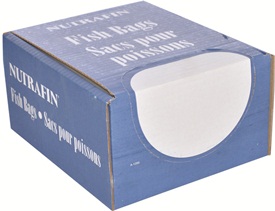Sacs Nutrafin pour poissons, moyens, 22,2 x 53,3 cm (8 3/4 x 21 po), boîte de 500