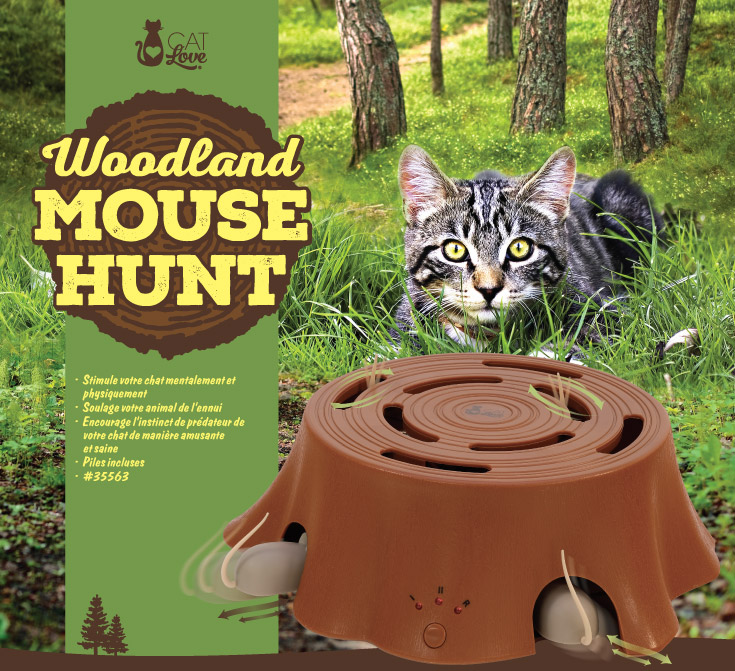 Cat Love Woodland Mouse Hunt
