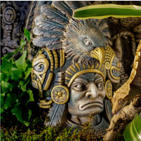 Cachette aztèque Exo Terra en forme de guerrier aigle 