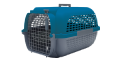 Cage Voyageur Dogit pour chiens, base anthracite avec dessus bleu foncé, petite, L. 48,3 x l. 32,6 x H. 28 cm (19 x 12,8 x 11 po) 